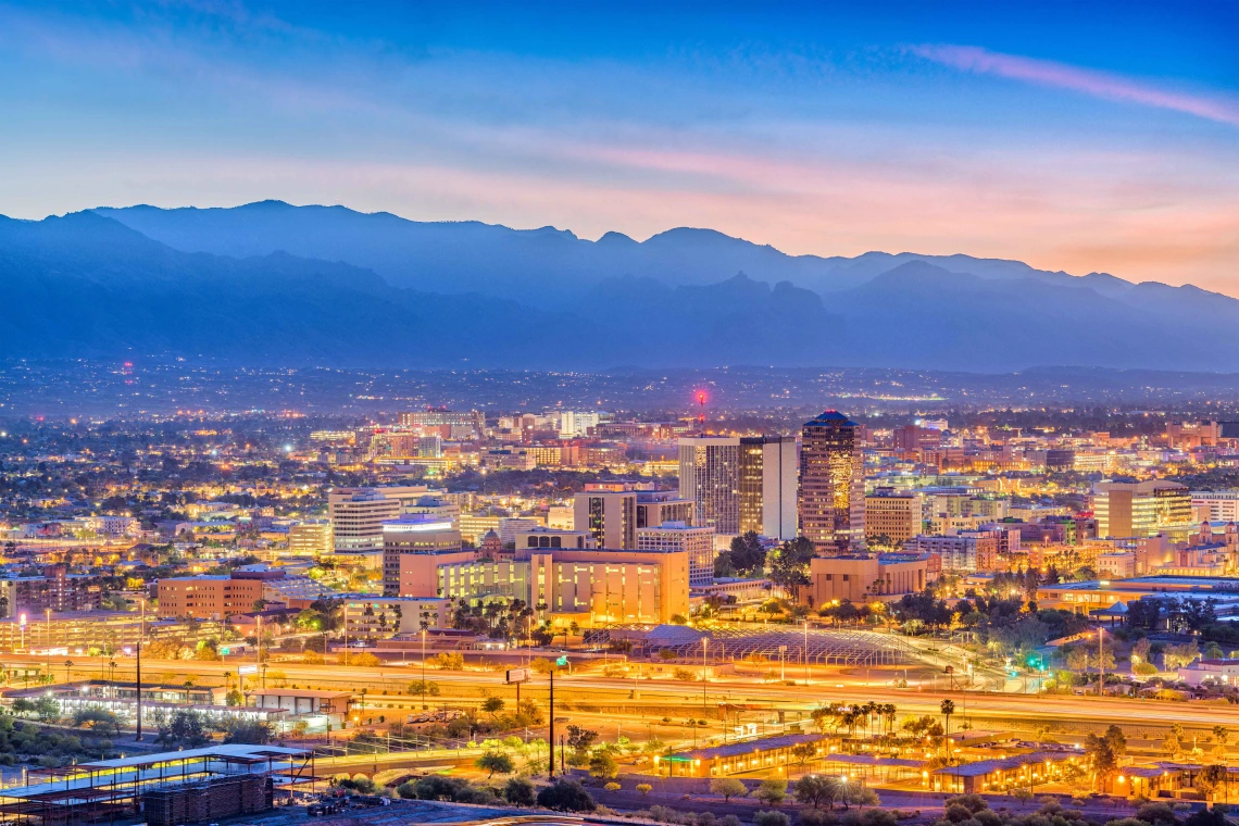 Bachelor of Science in Real Estate - Tucson Cityscape at sunrise
