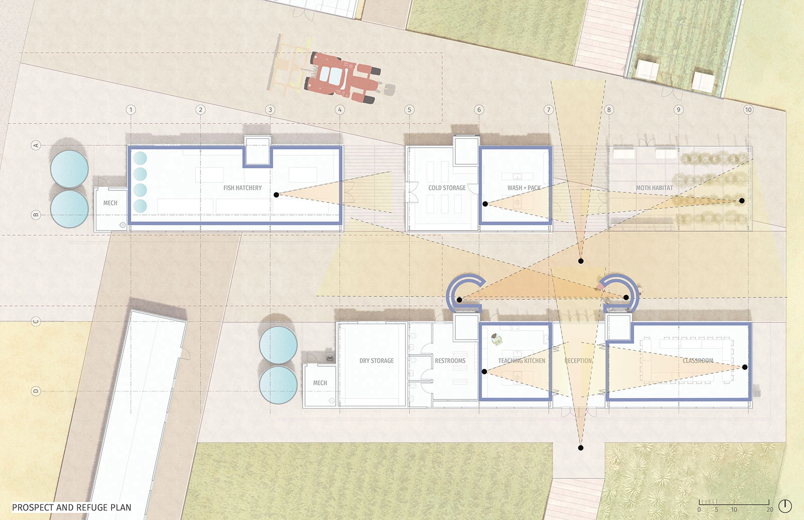 Agricultural Center at Mochik Ranch, by Greg Veitch